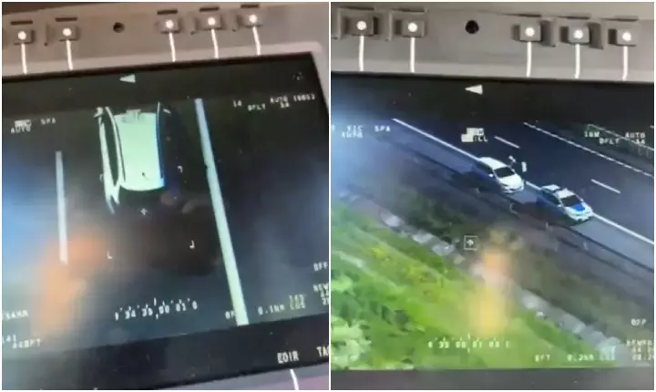 Un șofer de 19 ani, care circula haotic pe A2, urmărit dintr-un elicopter al poliției. Ce au descoperit când l-au oprit